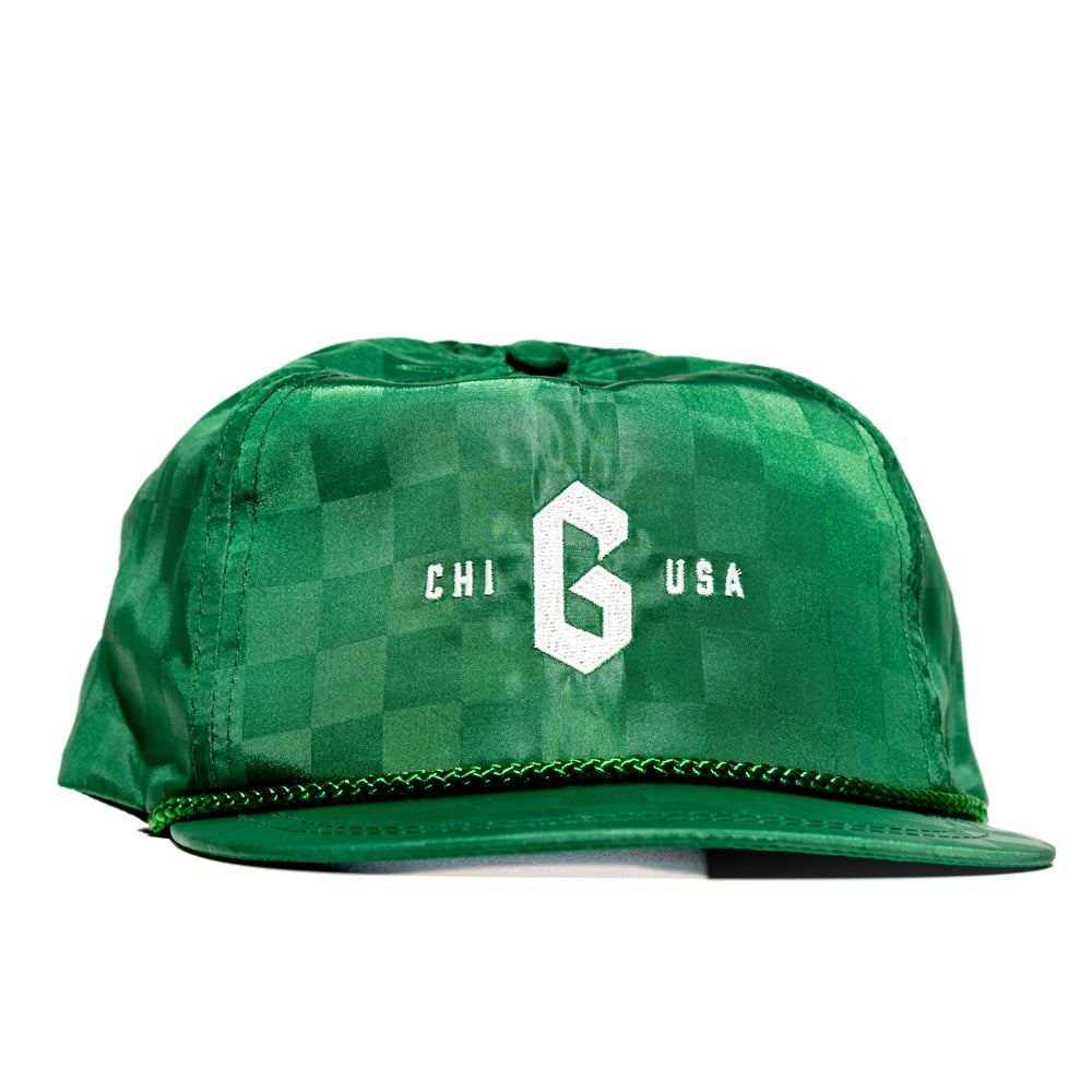 Vintage Flat Brim Baseball Cap - Green